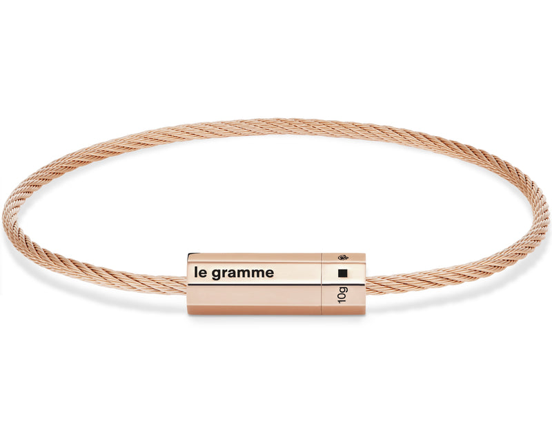 bracelet câble octogone le 10g