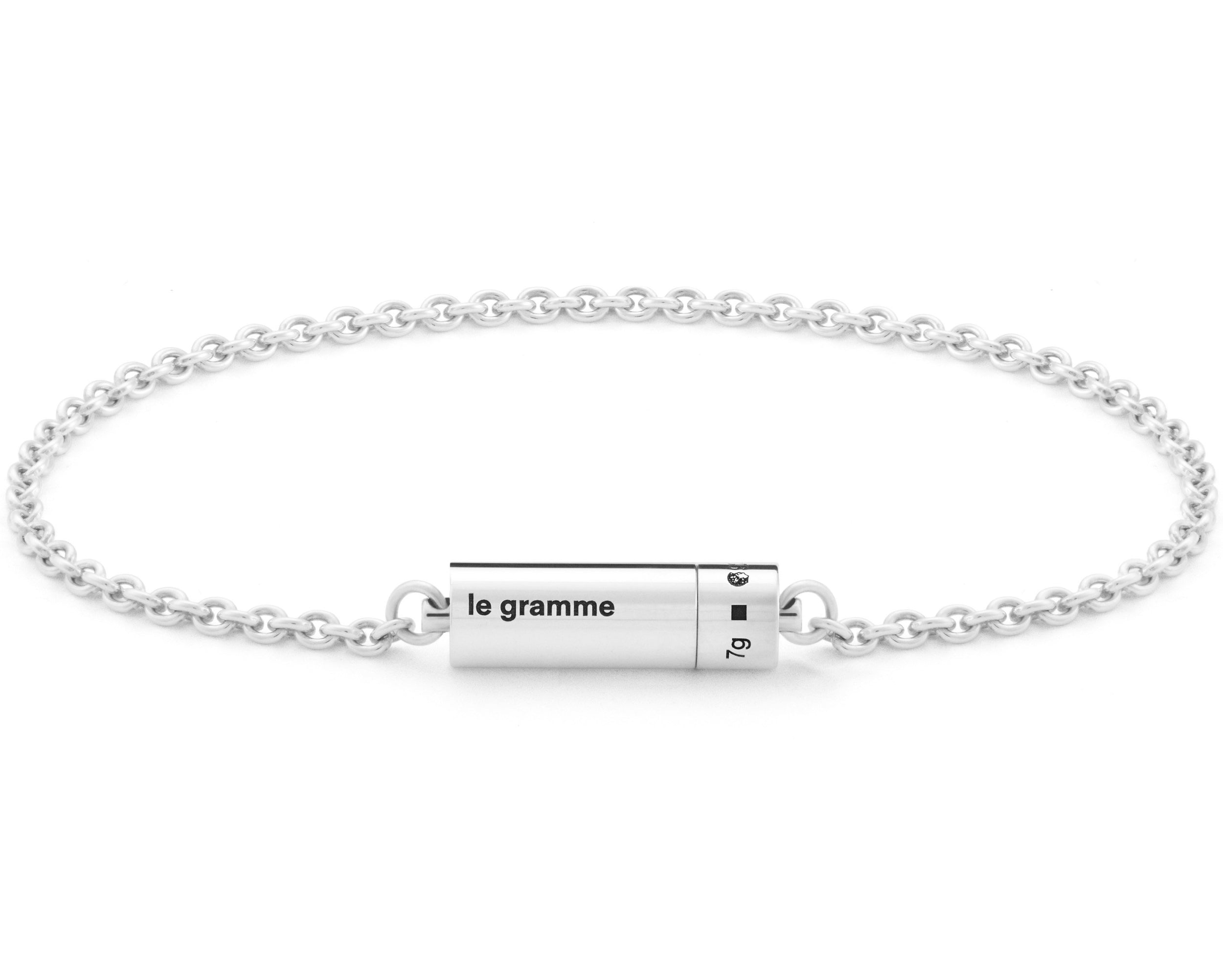 bracelet câble sur chaîne le 7g