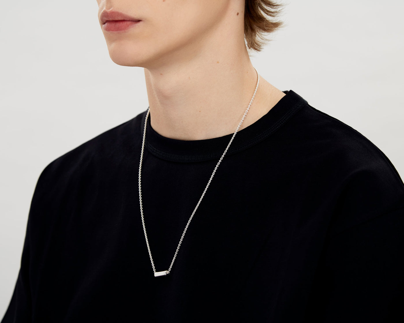 collier câble sur chaîne le 13g