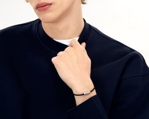 bracelet câble nato noir le 7g