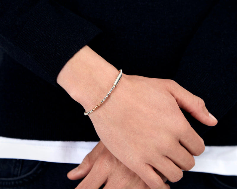 bracelet-beads-argent-925-or-rouge-750-11g-bijoux-pour-homme