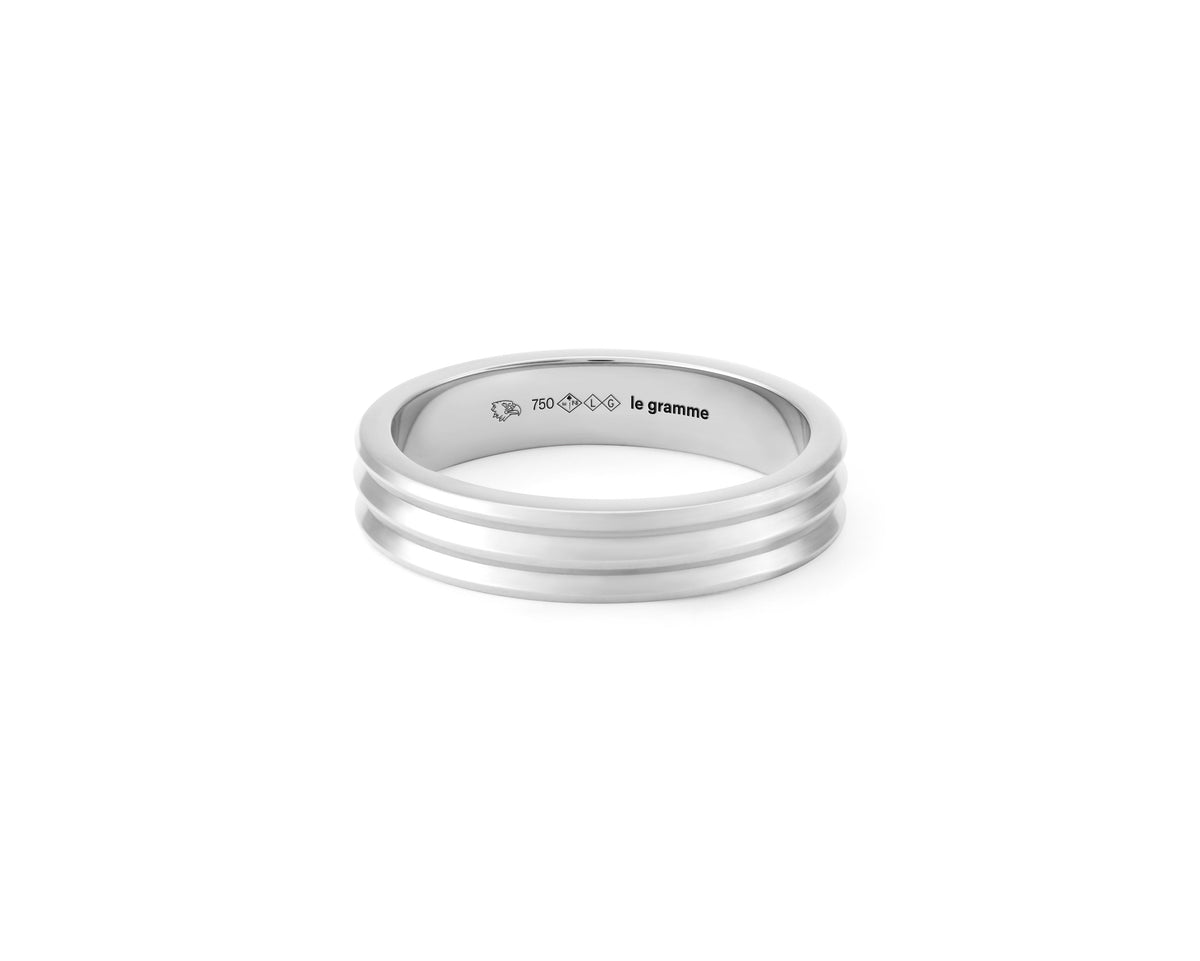 guilloche ribbon wedding ring 7g