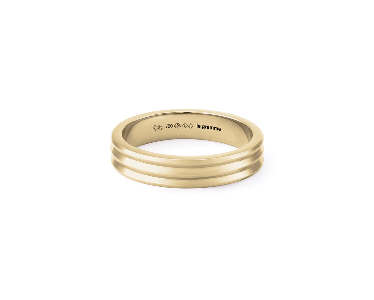 guilloche ribbon wedding ring 7g