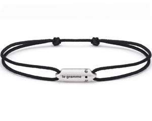 bracelet cordon noir segment le 3g