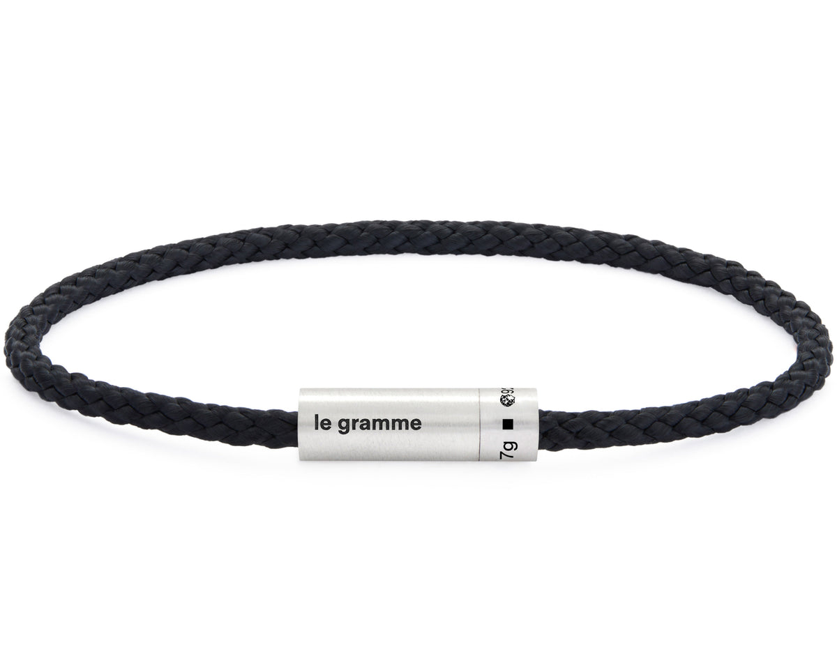 black nato cable bracelet 7g