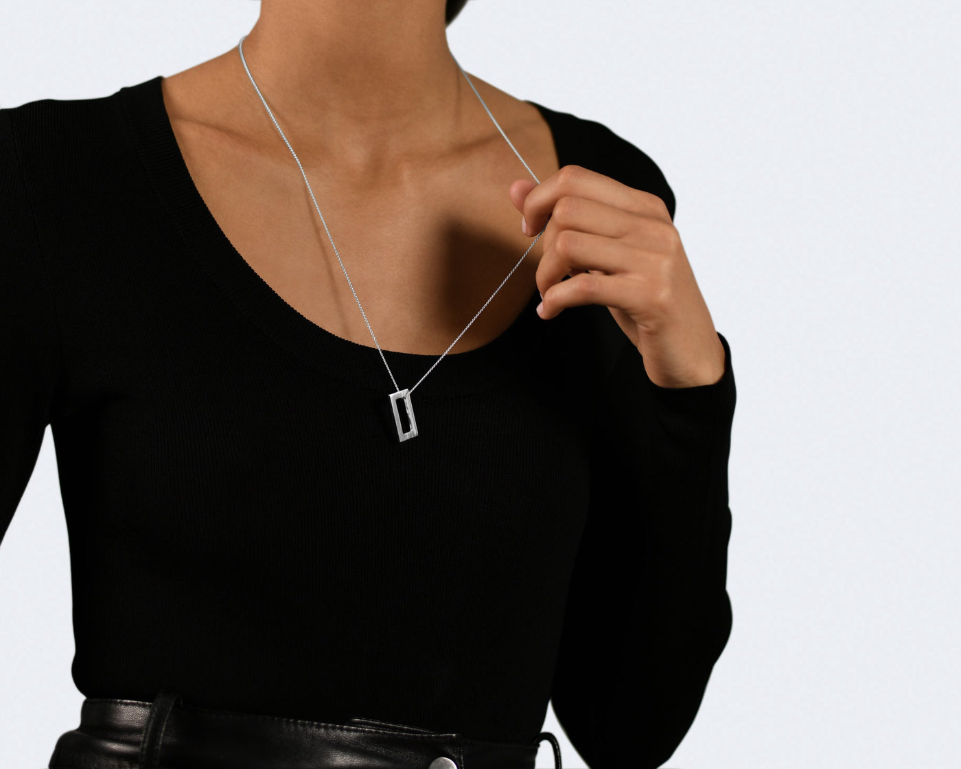 collier rectangle le 3,4g