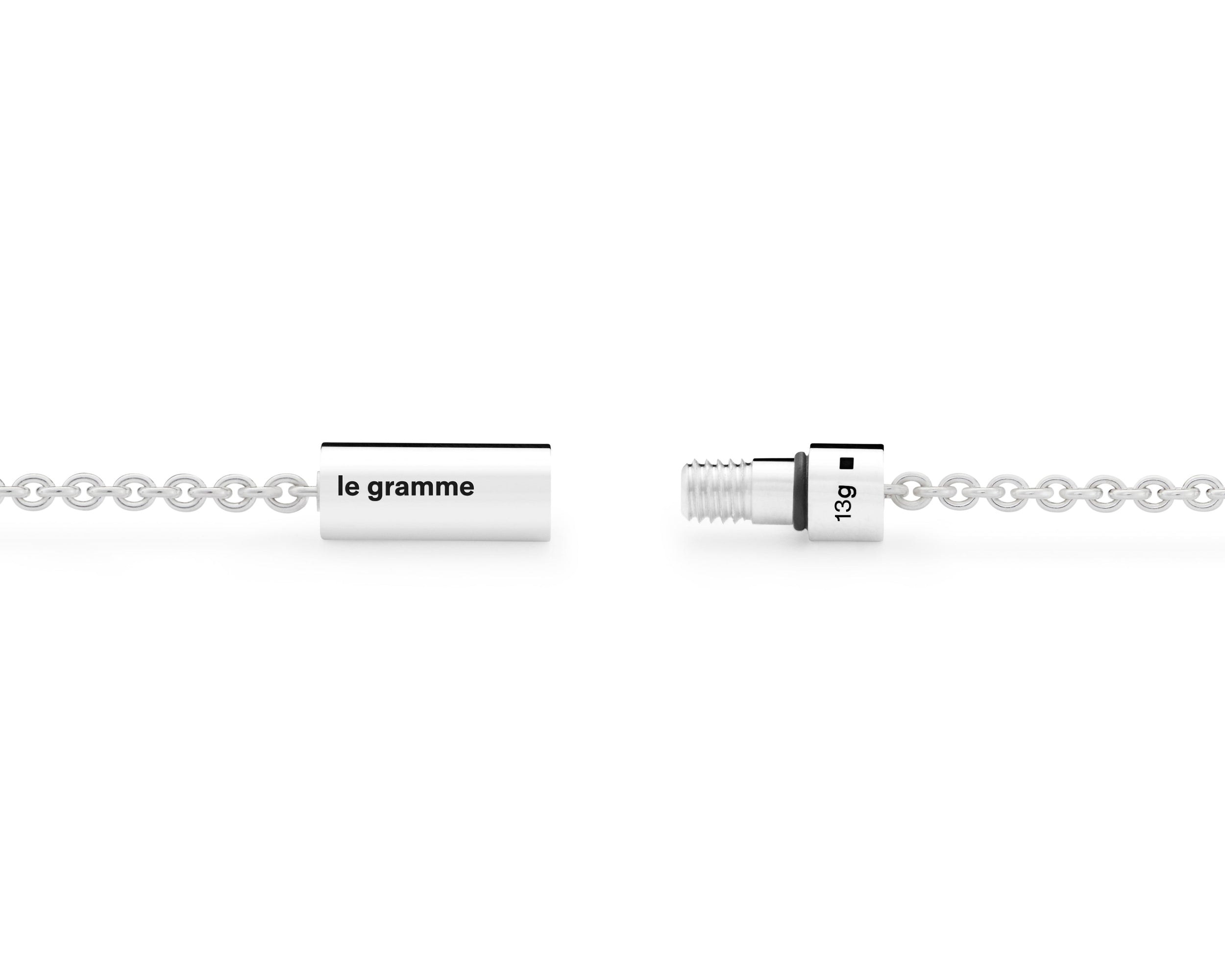 collier câble sur chaîne le 13g