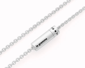 collier câble sur chaîne le 13g
