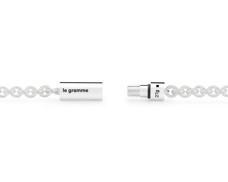 collier câble sur chaîne le 27g