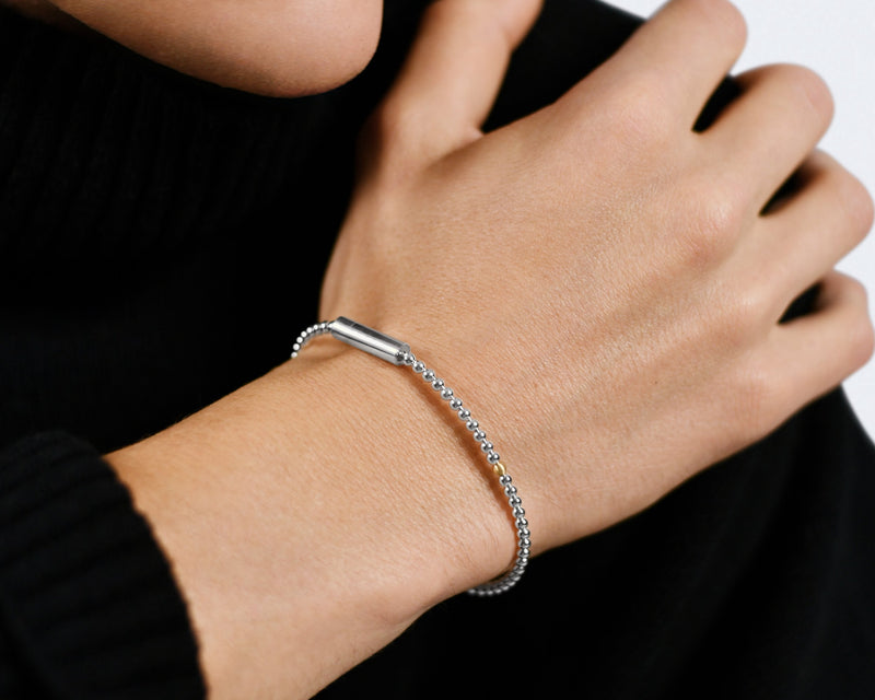 bracelet-beads-argent-925-or-jaune-750-11g-bijoux-pour-homme