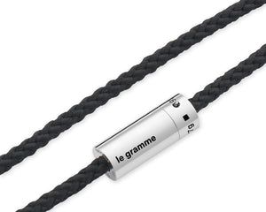 bracelet câble nato noir le 7g