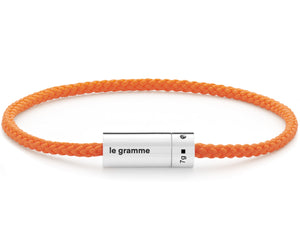 bracelet câble nato orange le 7g
