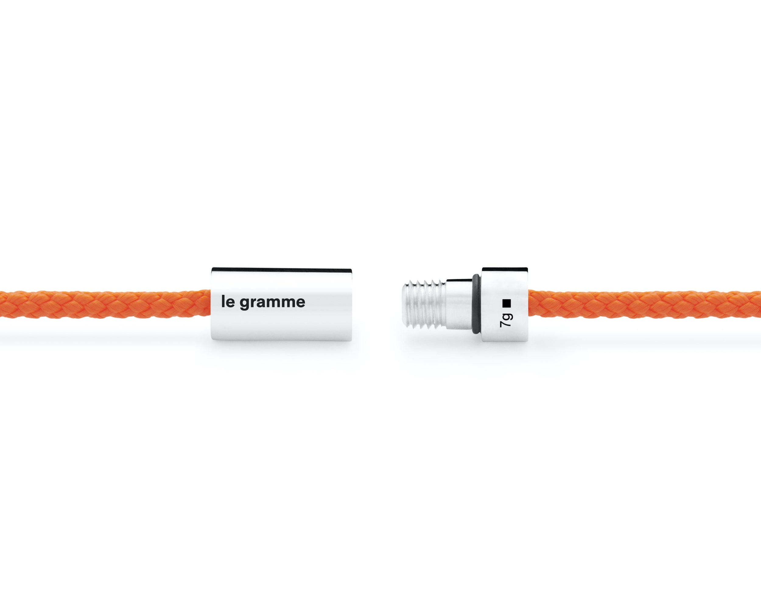 bracelet câble nato orange le 7g