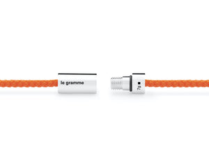 bracelet câble nato orange le 7g