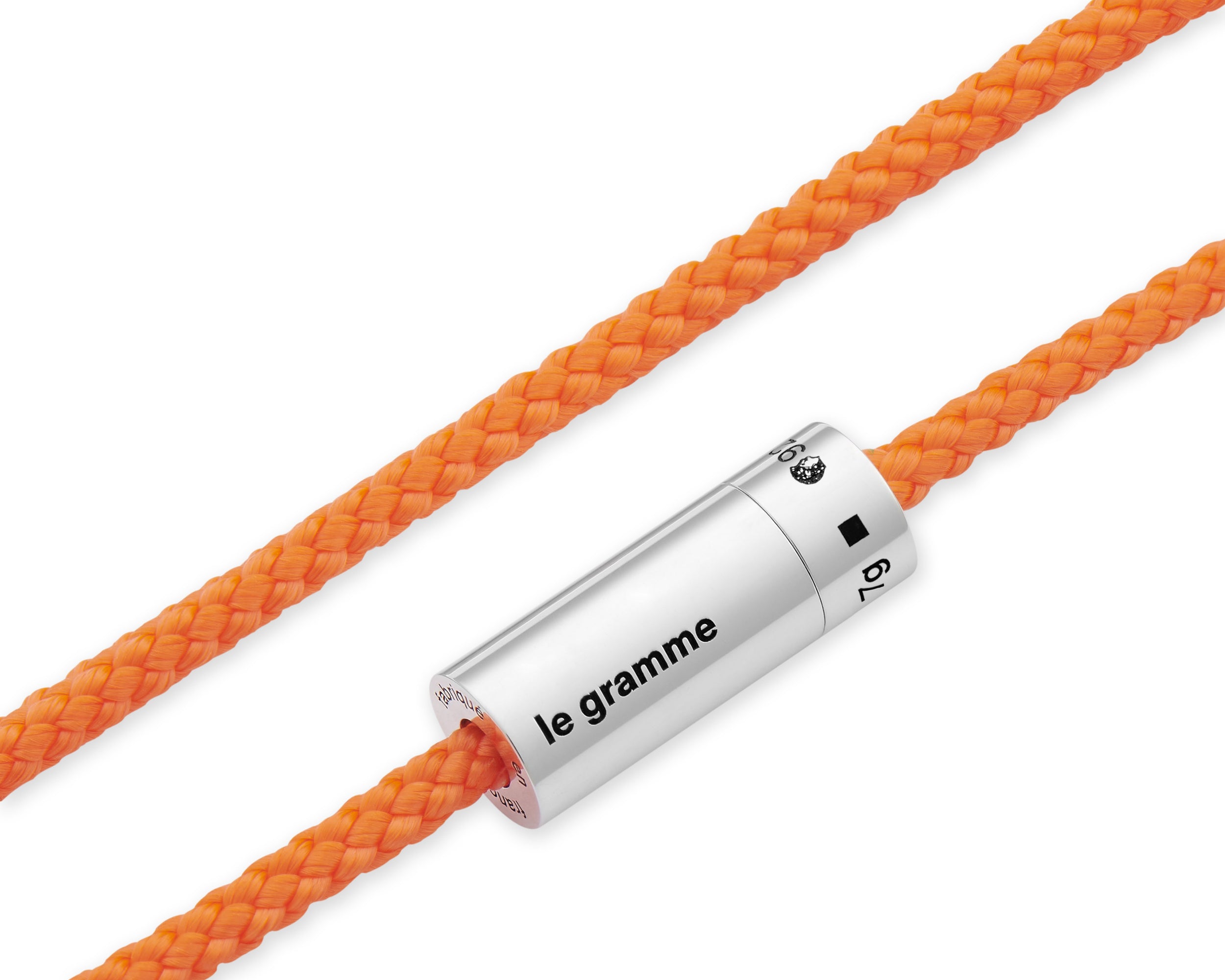 bracelet câble nato orange le 7g