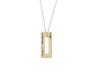 collier rectangle le 1,5g