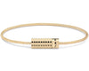 pyramid guilloche cable bracelet 11g