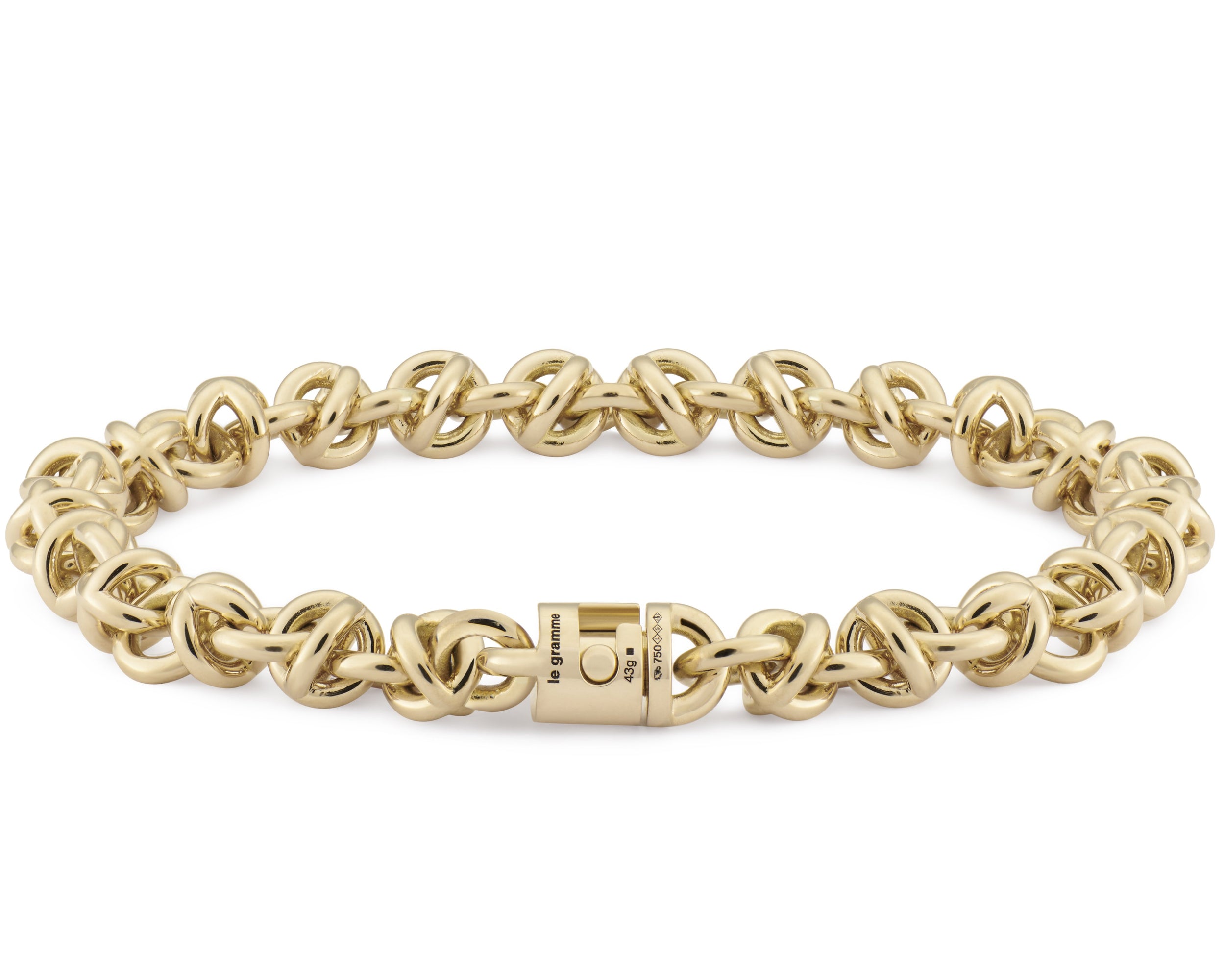 bracelet entrelacs le 45g