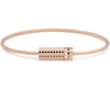 bracelet câble guilloché pyramide le 11g
