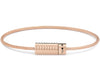 bracelet câble guilloché vertical le 11g