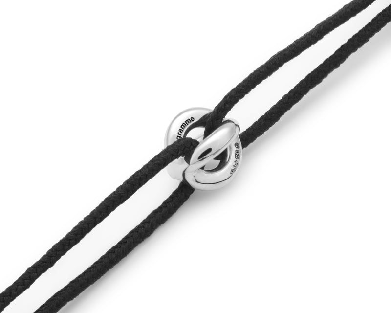 cordon entrelacs noir le 1g