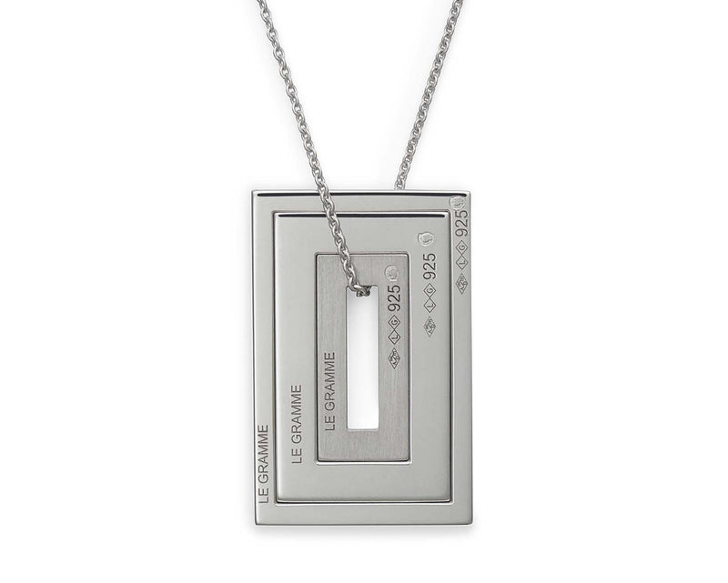 accumulation rectangle necklaces 7g