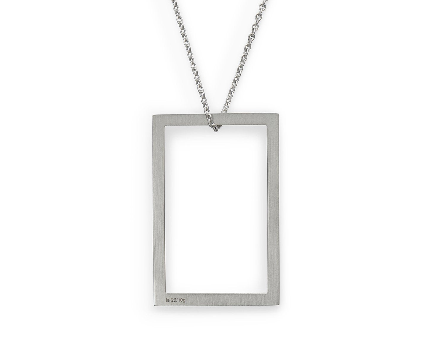 collier rectangle le 2,6g